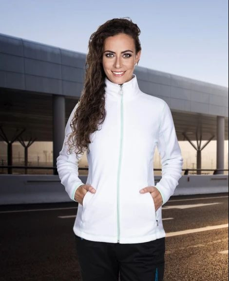 Dámská mikina fleece ARDON®FLORET bílá | H6313/