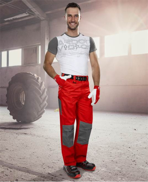 Kalhoty ARDON®2STRONG červeno-šedé | H9604/