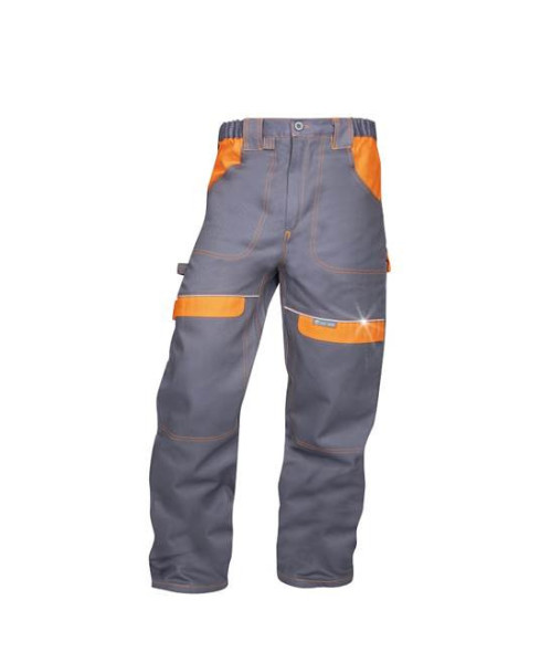 Kalhoty ARDON®COOL TREND šedo-oranžové prodloužené | H8310/