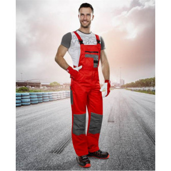 Kalhoty s laclem ARDON®2STRONG červeno-šedé | H9605/