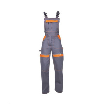 Dámské kalhoty s laclem ARDON®COOL TREND šedo-oranžové | H8132/
