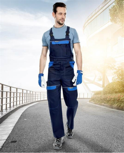 Kalhoty s laclem ARDON®COOL TREND tmavě modré-světle modré | H8420/