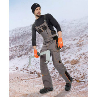 Zimní kalhoty s laclem ARDON®VISION šedé | H9149/