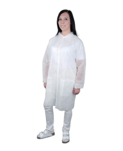 Jednorázový PP plášť ARDON®SYLVIE bílý | H4040/XL