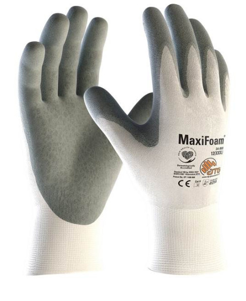 ATG® máčené rukavice MaxiFoam® 34-800V 10/XL - ´ponožka´ | A3034/V1/10