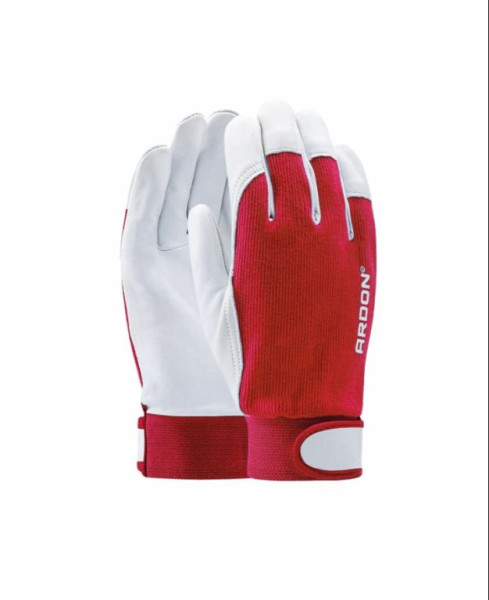 Kombinované rukavice ARDON®HOBBY 11/2XL - s prodejní etiketou červené