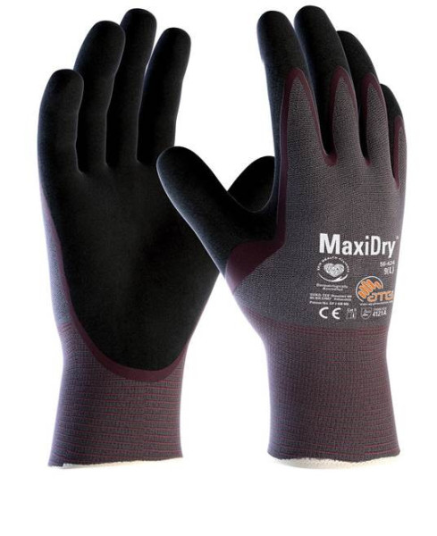 ATG® máčené rukavice MaxiDry® 56-424 08/M | A3113/08