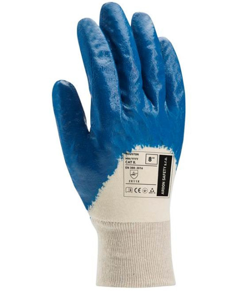 Máčené rukavice ARDONSAFETY/HOUSTON 08/M - modré | A4001/08