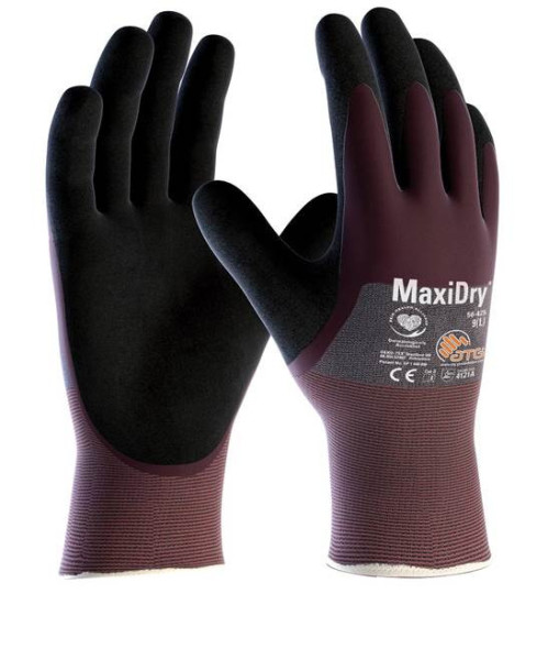 ATG® máčené rukavice MaxiDry® 56-425 08/M | A3114/08