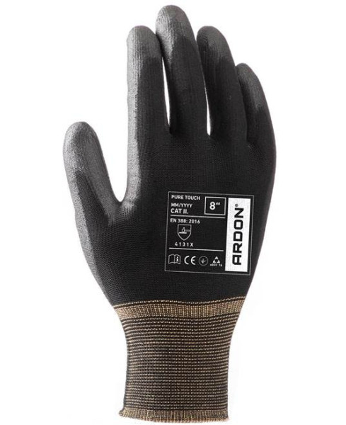 Máčené rukavice ARDON®PURE TOUCH BLACK 10/XL | A8009/10