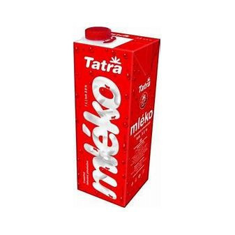 Mléko plnotučné Tatra 3,5% 1L s víčkem / prodej po balení