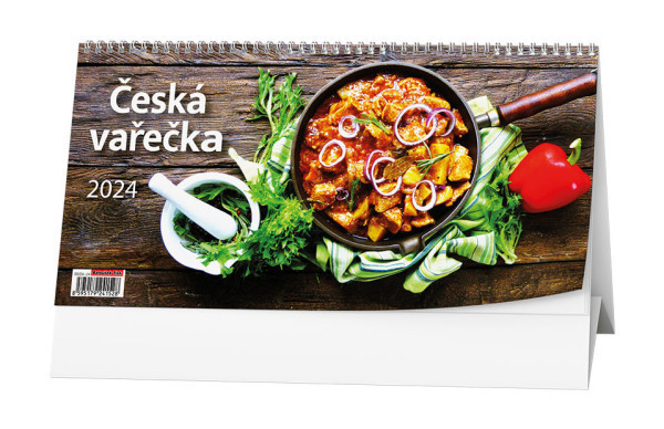 Kalendář stolní čtrnáctidenní Česká vařečka BSD6