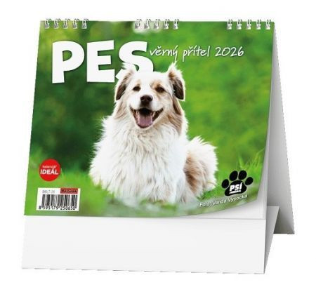 Kalendář stolní týdenní Ideál Pes věrný přítel BSL7