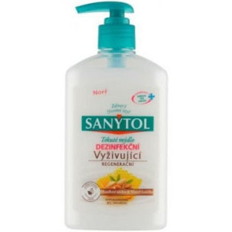 Mýdlo tekuté Sanytol vyživujicí regenerační mandlové mléko a mateří kašíčka 250ml