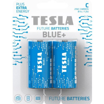 Baterie Tesla Blue+ C (R14, malé mono, blister) 2ks  New design
