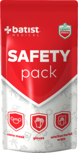 SAFETY pack maska+rukavice+ubrousek 3v1