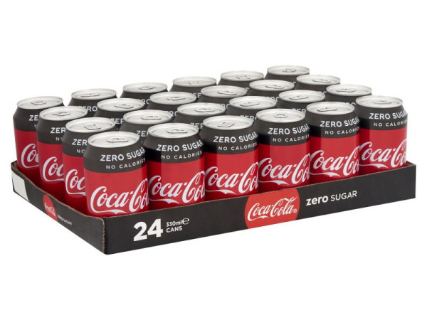 Coca-Cola Zero 0,33L plech 24 ks / prodej po balení