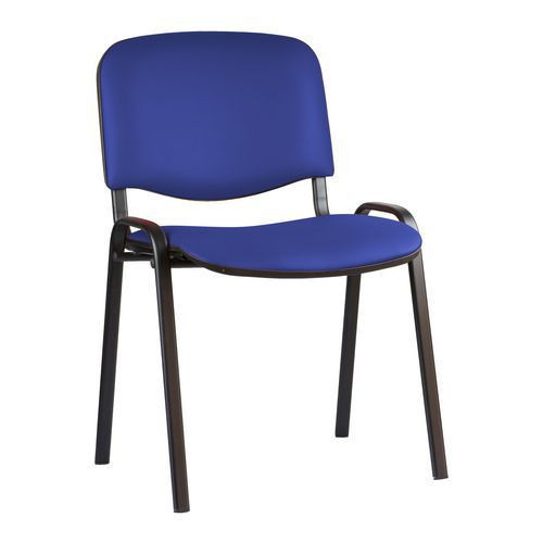 Konferenční židle Manutan ISO Leath Black|modrá