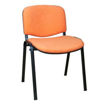 Konferenční židle ISO Velours Black|oranžová