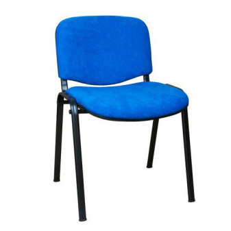Konferenční židle ISO Velours Black|modrá