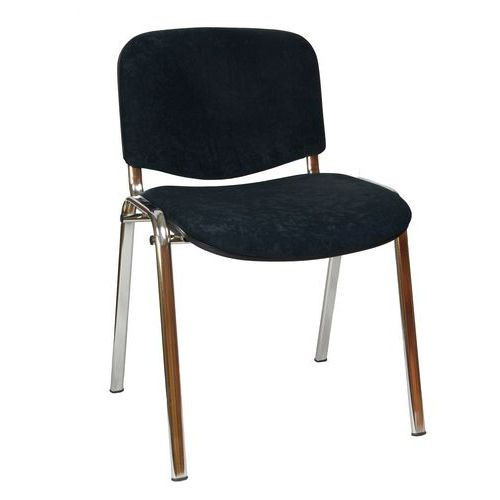 Konferenční židle ISO Velours Chrom|černá
