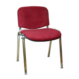 Konferenční židle ISO Velours Chrom|bordó