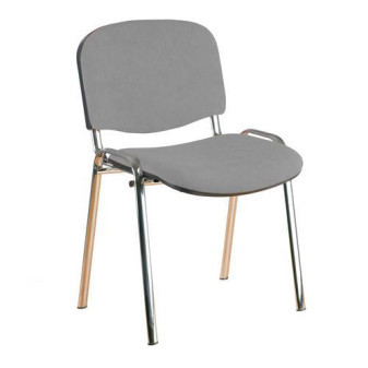 Konferenční židle ISO Velours Chrom|šedá
