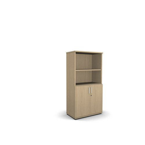 Střední skříň s nízkými dveřmi na kluzácích|80x42,5cm|bělený dub