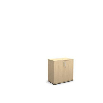 Nízká široká skříň MOON|77,7x80x42,5cm|s dvířky|bělený dub