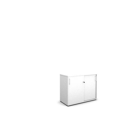 Nízká skříň s posuvnými  dveřmi na kluzácích|bílá