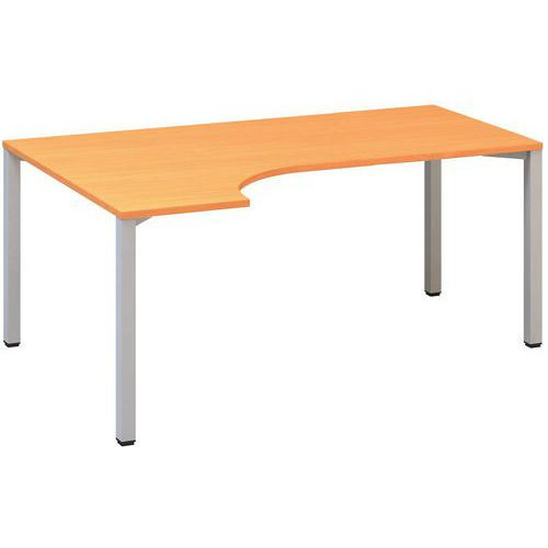 Ergo kancelářský stůl Alfa 200|180x120x74,2cm| levý|buk Bavaria|RAL9022