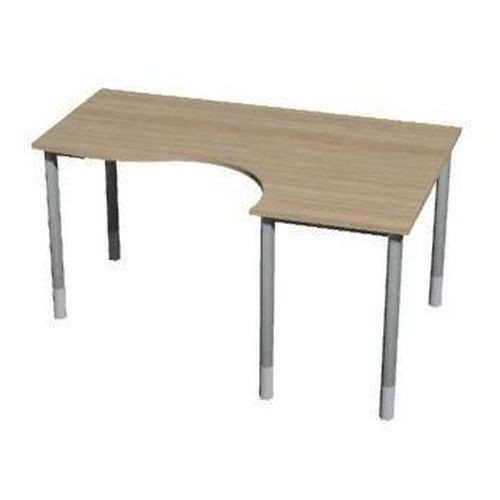 Roh kancelářský stůl Gemi line|180/80x120/65x70-90cm|pravý|světlé dřevo