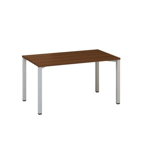 Konferenční stůl Alfa 420 s šedým podnožím|140x80x74,2cm|rovný|ořech
