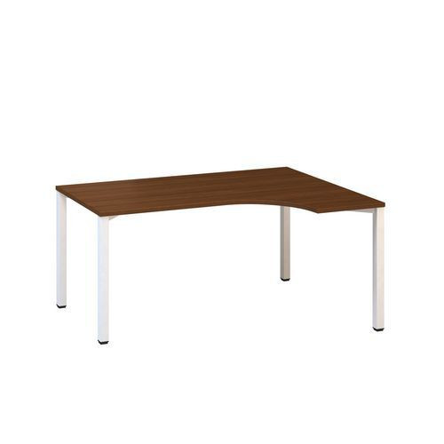 Ergo kancelářský stůl Alfa 200|180x120x74,2cm|pravý|ořech|RAL9010