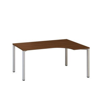 Ergo kancelářský stůl Alfa 200|180x120x74,2cm|pravý|ořech|RAL9022