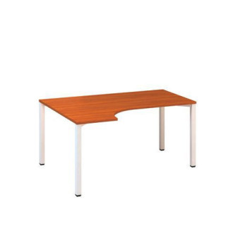 Ergo kancelářský stůl Alfa 200|180x120x74,2cm|levý|třešeň|RAL9010