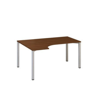 Ergo kancelářský stůl Alfa 200|180x120x74,2cm|levý|ořech|RAL9022