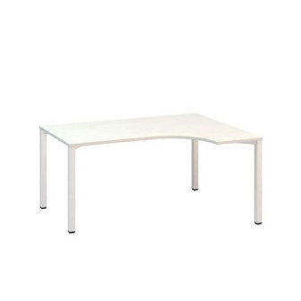 Ergo kancelářský stůl Alfa 200|180x120x74,2cm|pravý|bílá|RAL9010