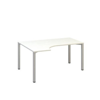 Ergo kancelářský stůl Alfa 200|180x120x74,2cm|levý|bílá|RAL9022