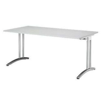 Kancelářský stůl Baron Miro|160x80x72cm|rovný|světle šedý