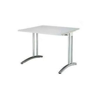 Kancelářský stůl Baron Miro|80x80x72cm|rovný|světle šedý
