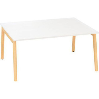 Kancelářský stůl Bench Alfa Root|160x160x74,2cm|bílý