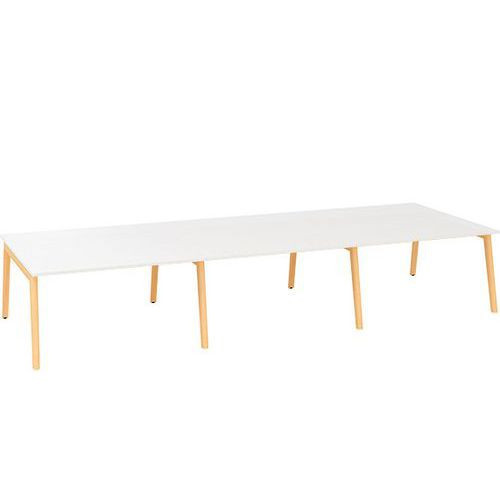 Kancelářský stůl Bench Alfa Root|420x160x74,2cm|bílý