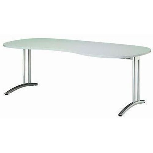 Ergo stůl Baron Miro|200x100x72cm|oblý|světle šedý