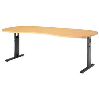 Kancelářský stůl Baron Minos|200x100x65-85cm|oblý