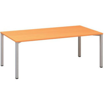 Konferenční stůl Alfa 420 s šedým podnožím|200x100x74,2cm|buk Bavaria