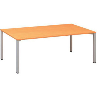 Konferenční stůl Alfa 420 s šedým podnožím|200x120x74,2cm|buk Bavaria