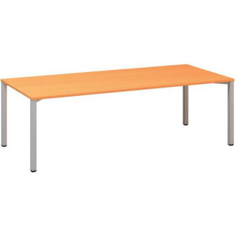 Konferenční stůl Alfa 420 s šedým podnožím|240x100x74,2cm|buk Bavaria