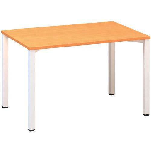 Kancelářský stůl Alfa 200|120x80x74,2cm|rovný|buk Bavaria|RAL9010