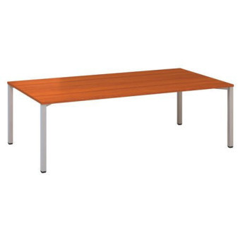Konferenční stůl Alfa 420 s šedým podnožím|240x120x74,2cm|třešeň